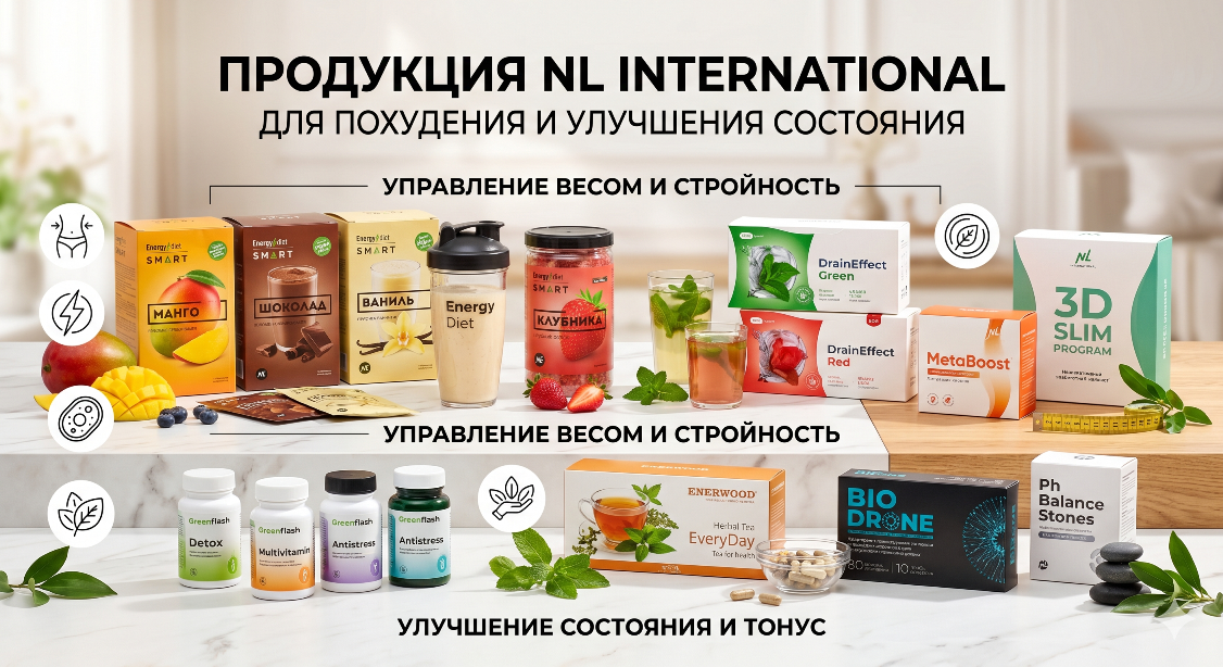 Продукция NL international для похудения и улучшения самочувствия